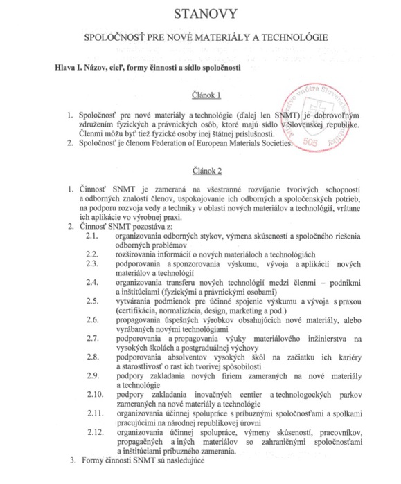 Company Statutes Snmt8